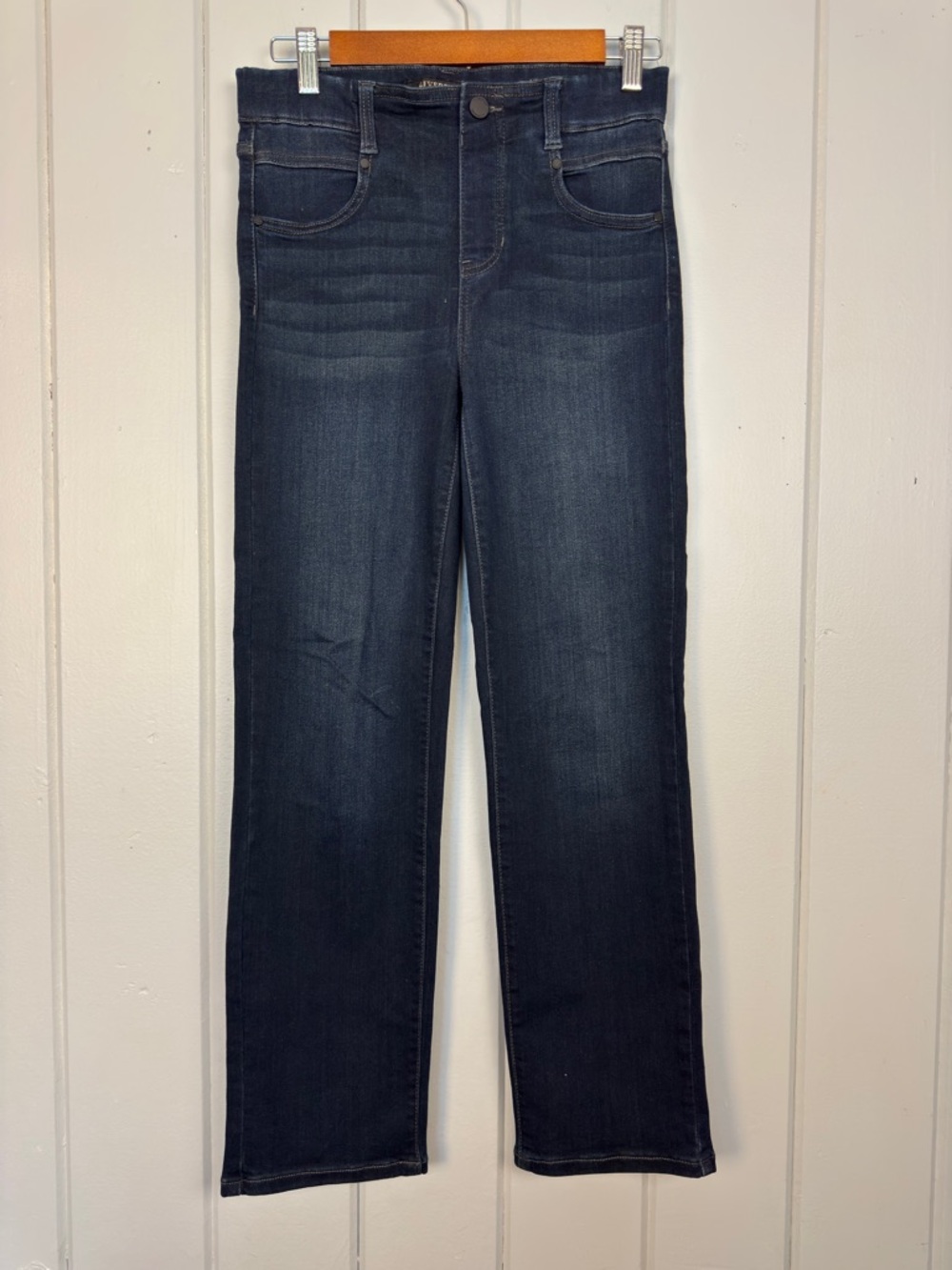 Liverpool Gia Glider The Slim Jeans Sz 27 / 4 Dark Wash Halifax Pull On Jeans